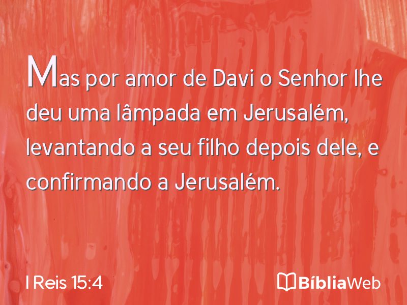 I Reis 15:4 em imagem para compartilhar
