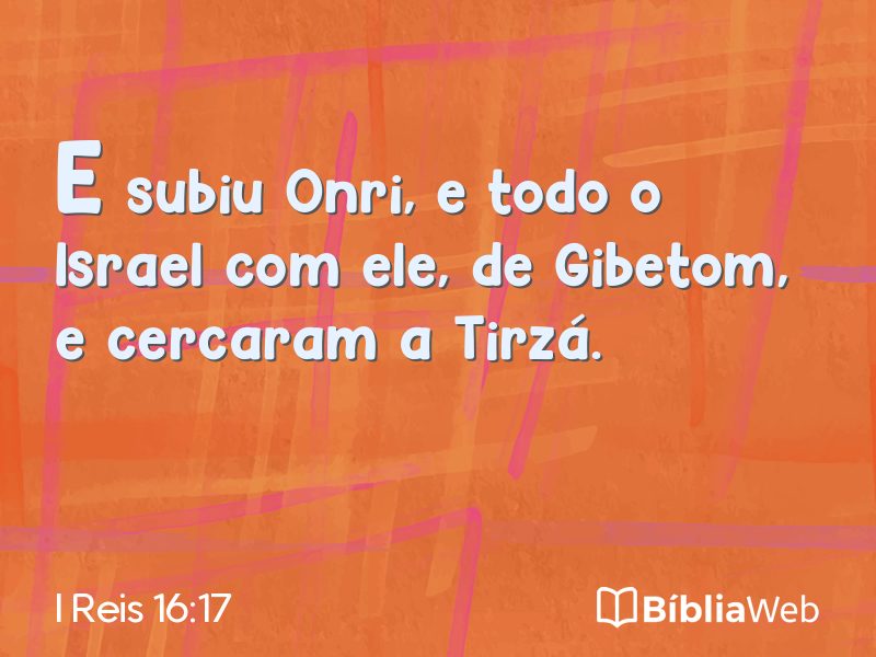 I Reis 16:17 em imagem para compartilhar