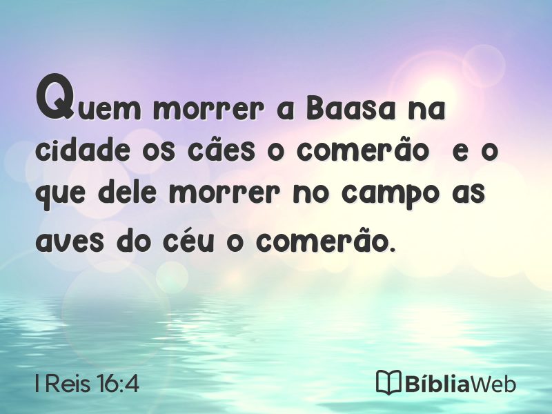 I Reis 16:4 em imagem para compartilhar