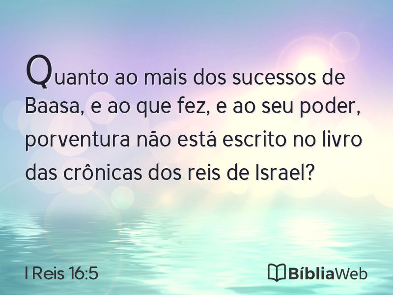 I Reis 16:5 em imagem para compartilhar