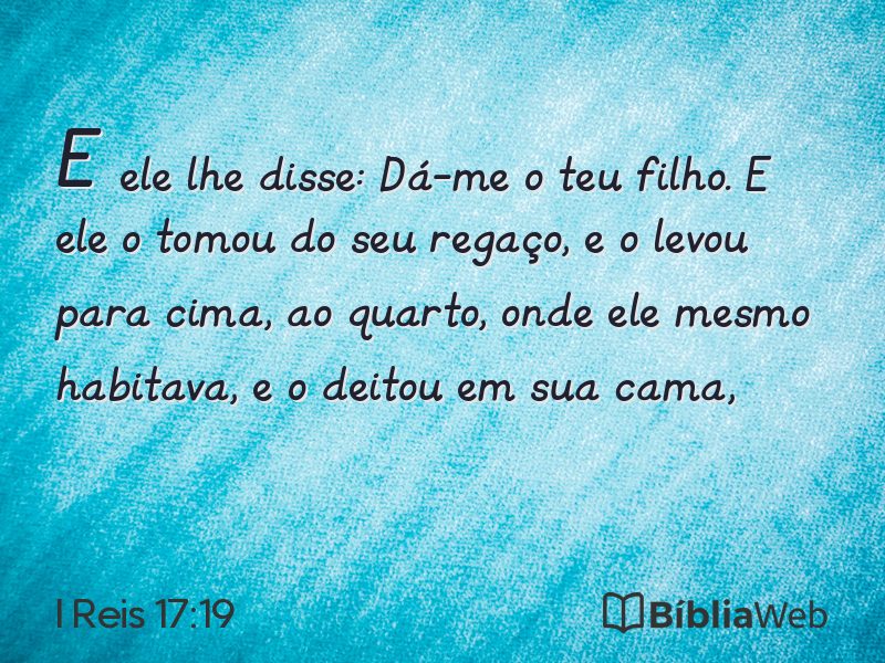 I Reis 17:19 em imagem para compartilhar