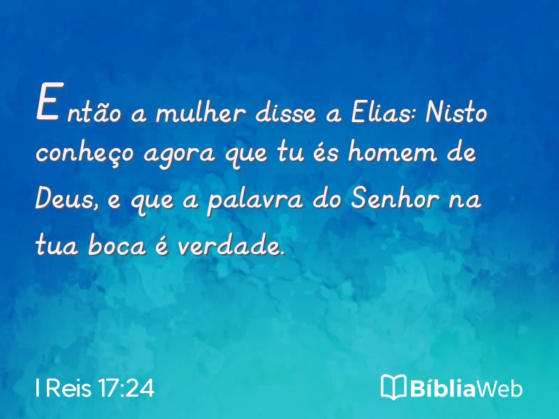 I Reis 17:24 em imagem para compartilhar