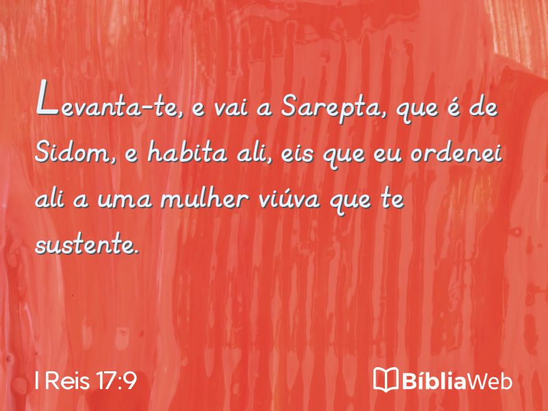 I Reis 17:9 em imagem para compartilhar