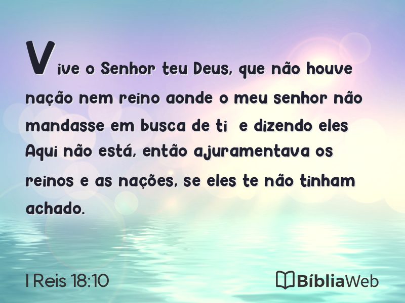 I Reis 18:10 em imagem para compartilhar