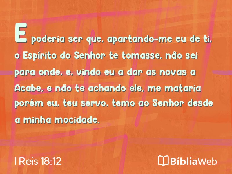 I Reis 18:12 em imagem para compartilhar