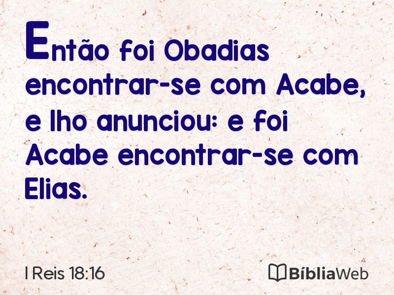 I Reis 18:16 em imagem para compartilhar