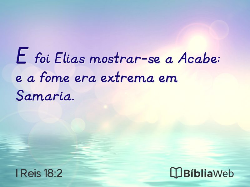 I Reis 18:2 em imagem para compartilhar