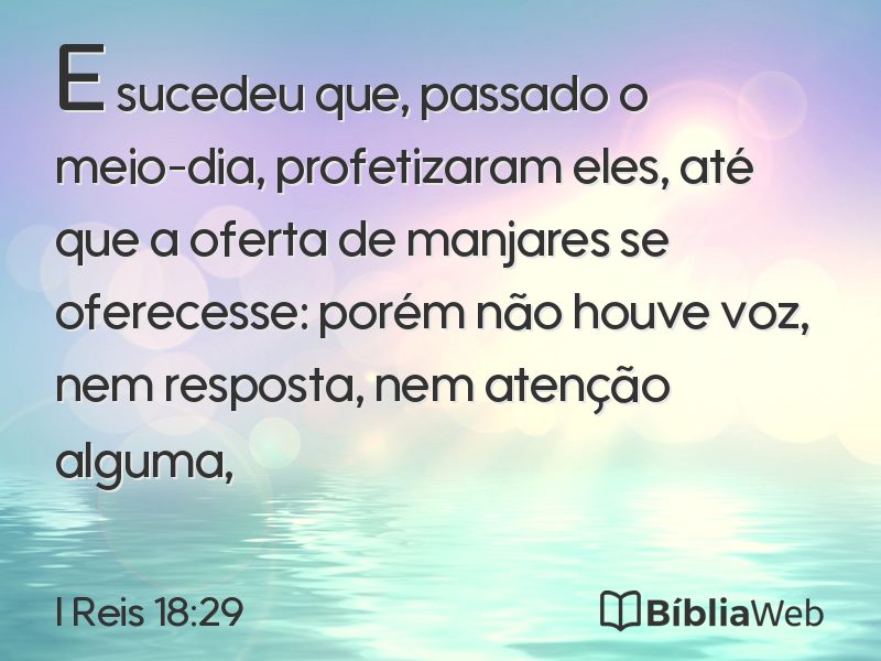 I Reis 18:29 em imagem para compartilhar