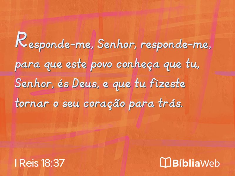 I Reis 18:37 em imagem para compartilhar