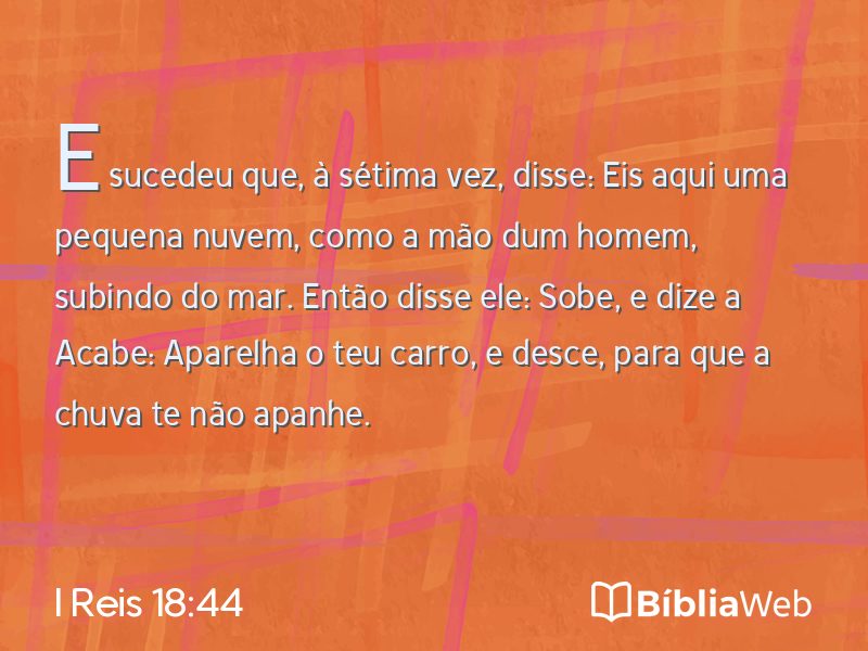 I Reis 18:44 em imagem para compartilhar
