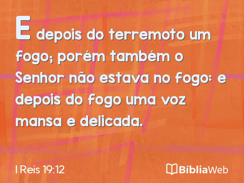 I Reis 19:12 em imagem para compartilhar