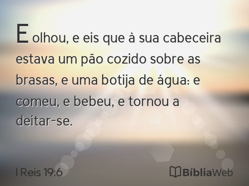 I Reis 19:6 em imagem para compartilhar