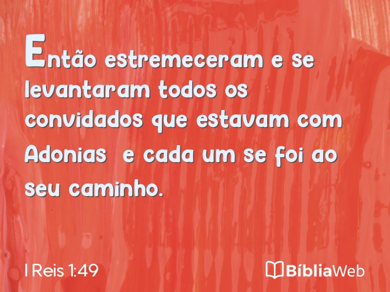 I Reis 1:49 em imagem para compartilhar
