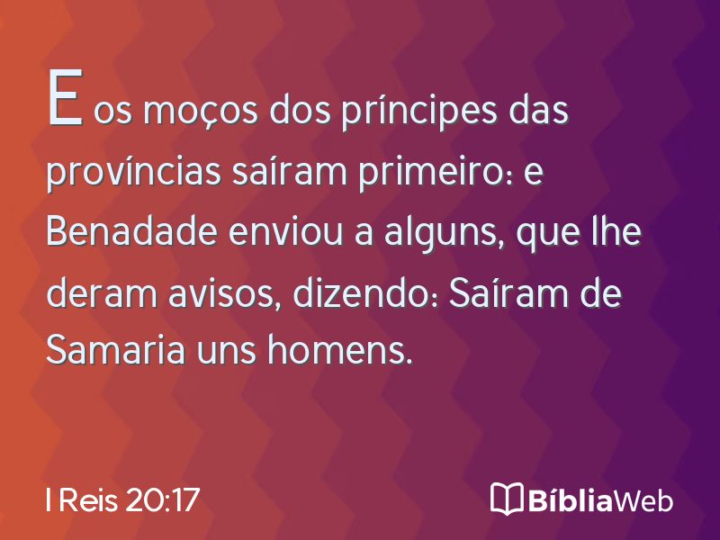 I Reis 20:17 em imagem para compartilhar