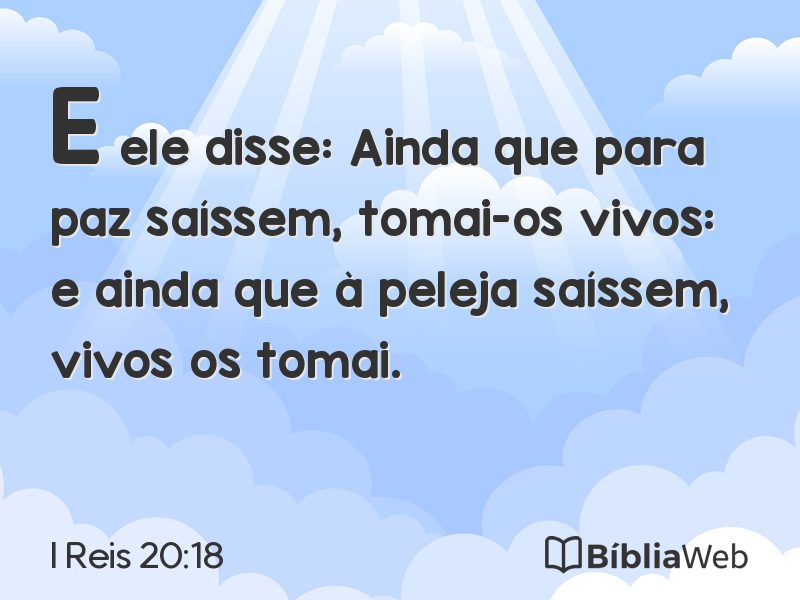 I Reis 20:18 em imagem para compartilhar