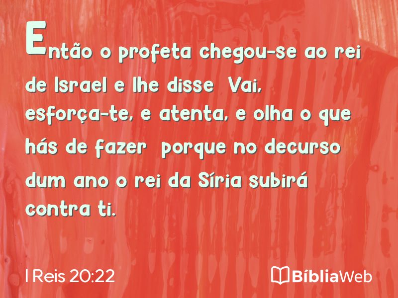 I Reis 20:22 em imagem para compartilhar