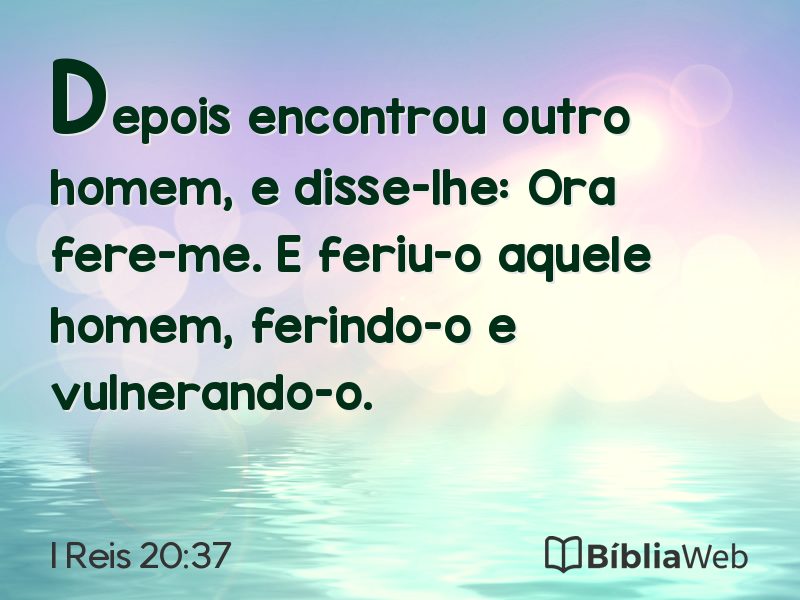 I Reis 20:37 em imagem para compartilhar