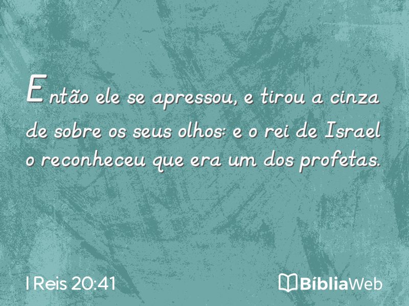 I Reis 20:41 em imagem para compartilhar