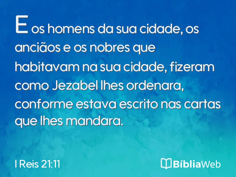 I Reis 21:11 em imagem para compartilhar