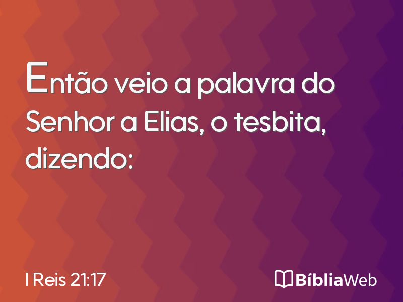 I Reis 21:17 em imagem para compartilhar