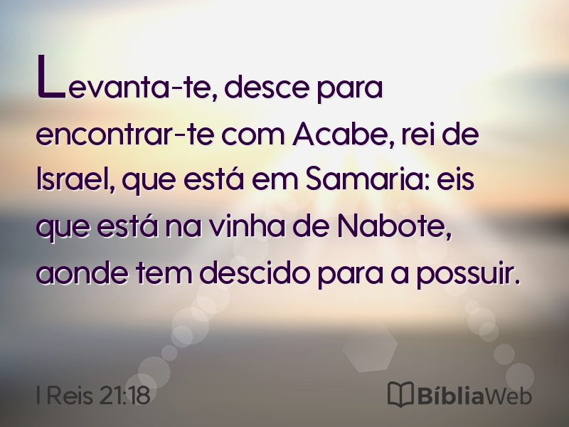 I Reis 21:18 em imagem para compartilhar