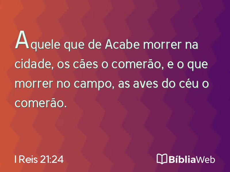 I Reis 21:24 em imagem para compartilhar
