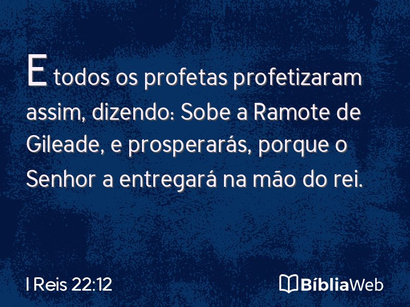 I Reis 22:12 em imagem para compartilhar