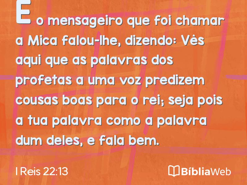 I Reis 22:13 em imagem para compartilhar