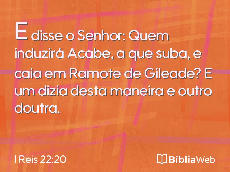 I Reis 22:20 em imagem para compartilhar