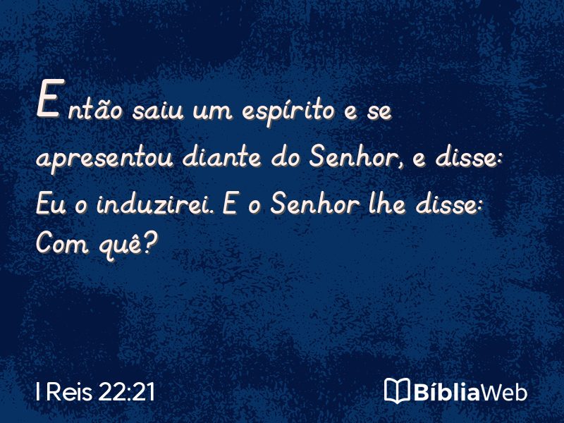 I Reis 22:21 em imagem para compartilhar
