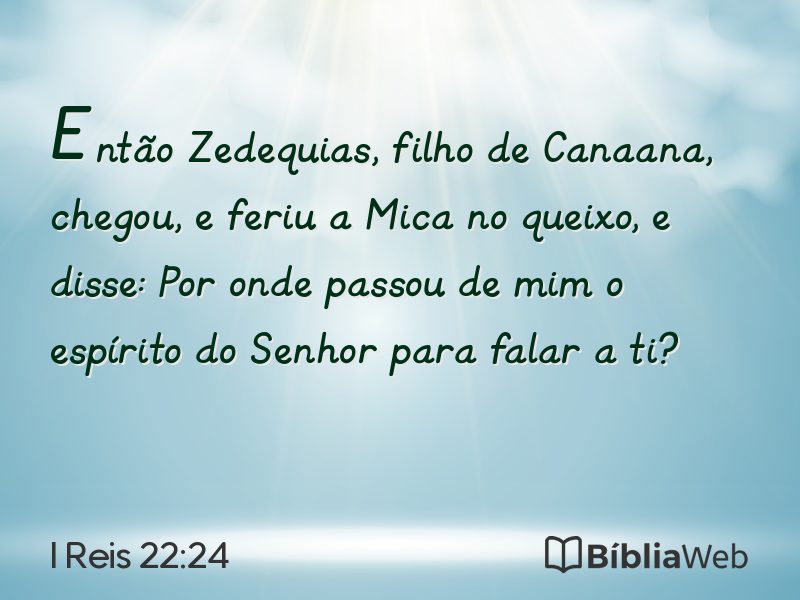 I Reis 22:24 em imagem para compartilhar