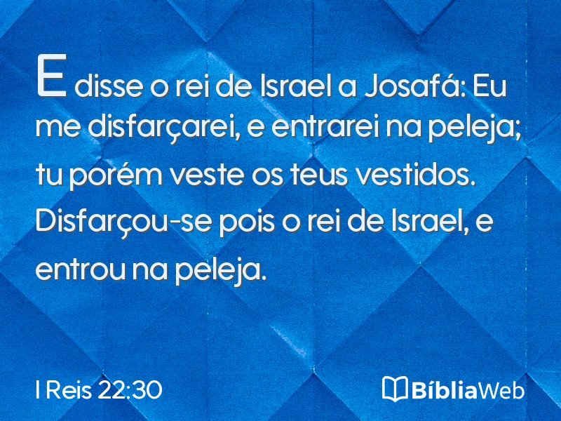 I Reis 22:30 em imagem para compartilhar