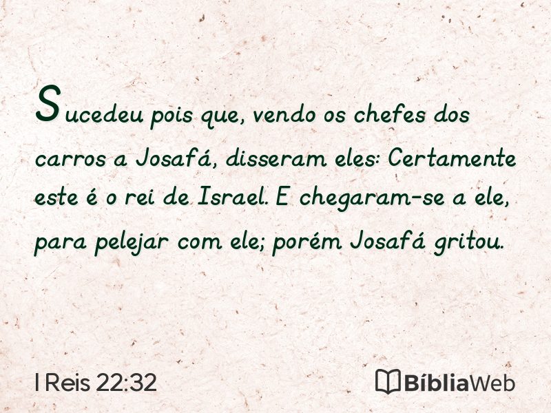 I Reis 22:32 em imagem para compartilhar