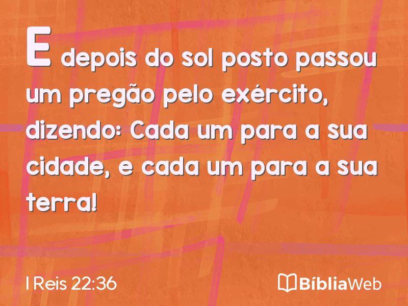 I Reis 22:36 em imagem para compartilhar