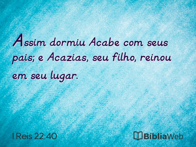 I Reis 22:40 em imagem para compartilhar