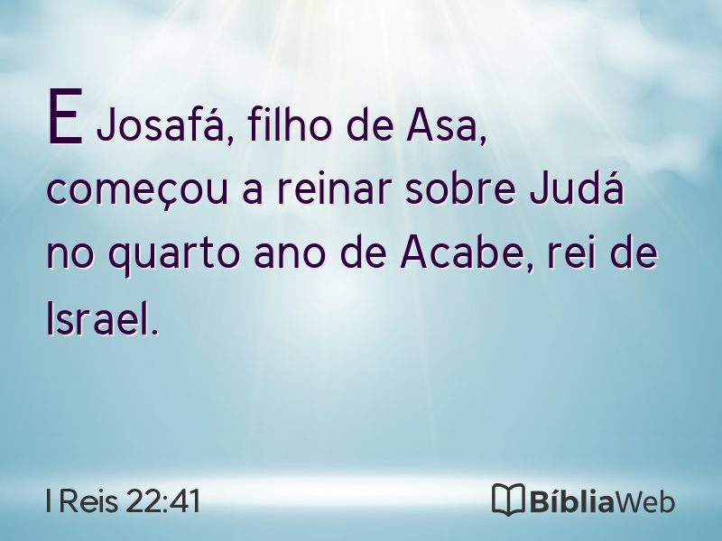 I Reis 22:41 em imagem para compartilhar