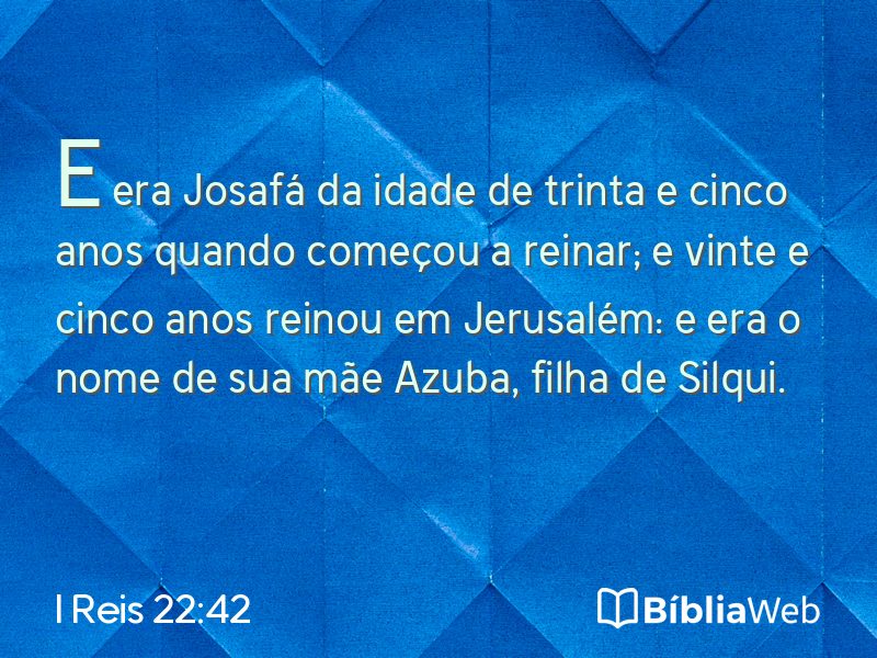I Reis 22:42 em imagem para compartilhar