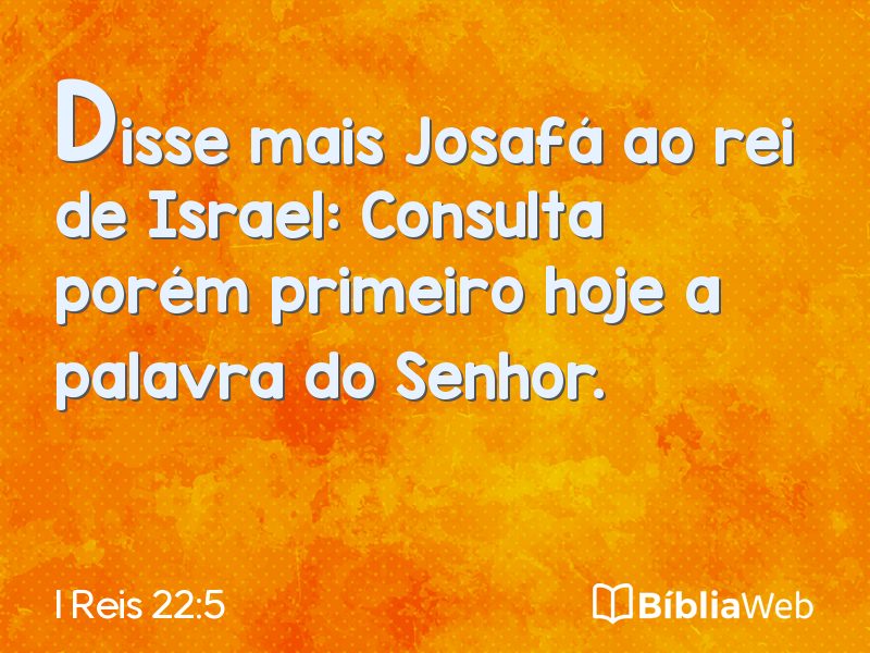 I Reis 22:5 em imagem para compartilhar