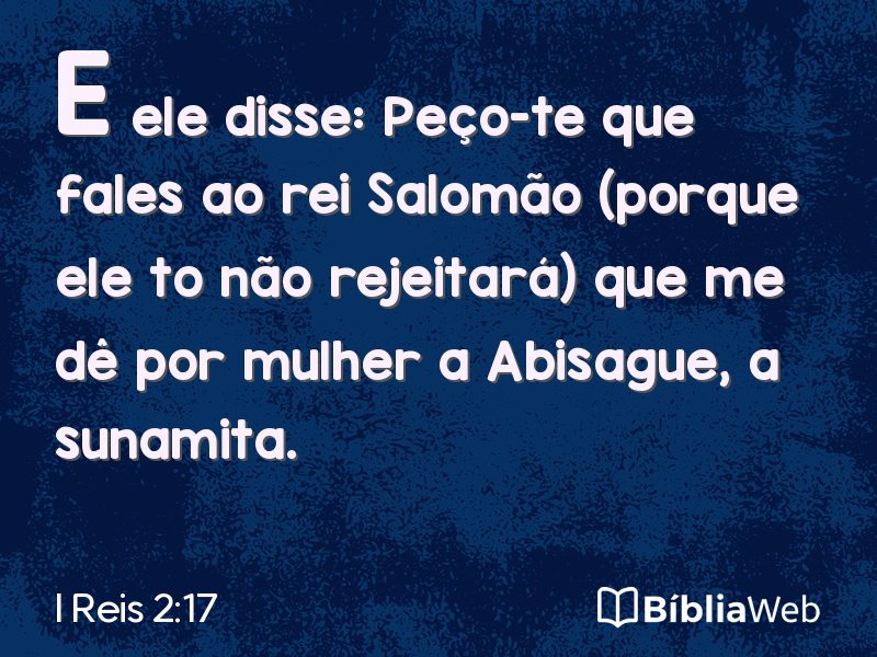 I Reis 2:17 em imagem para compartilhar