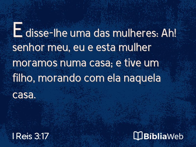 I Reis 3:17 em imagem para compartilhar