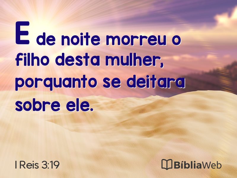I Reis 3:19 em imagem para compartilhar