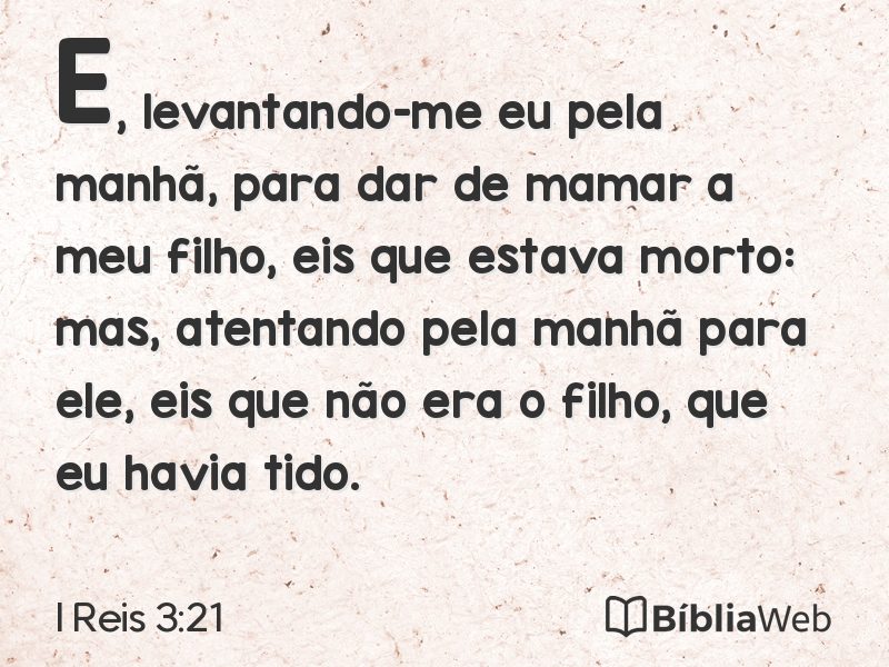 I Reis 3:21 em imagem para compartilhar