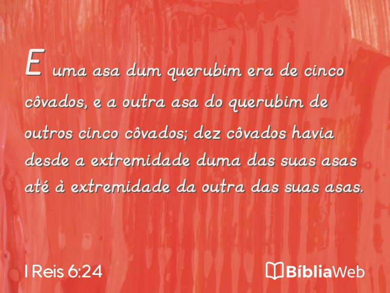 I Reis 6:24 em imagem para compartilhar