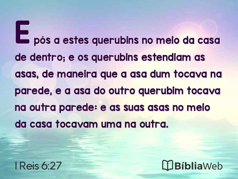 I Reis 6:27 em imagem para compartilhar