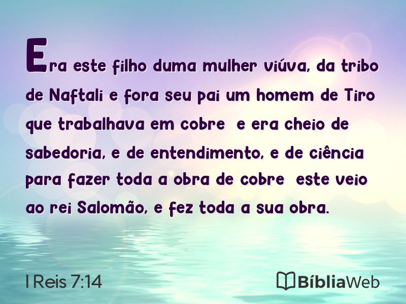 I Reis 7:14 em imagem para compartilhar