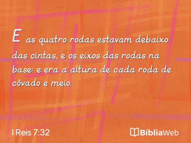 I Reis 7:32 em imagem para compartilhar