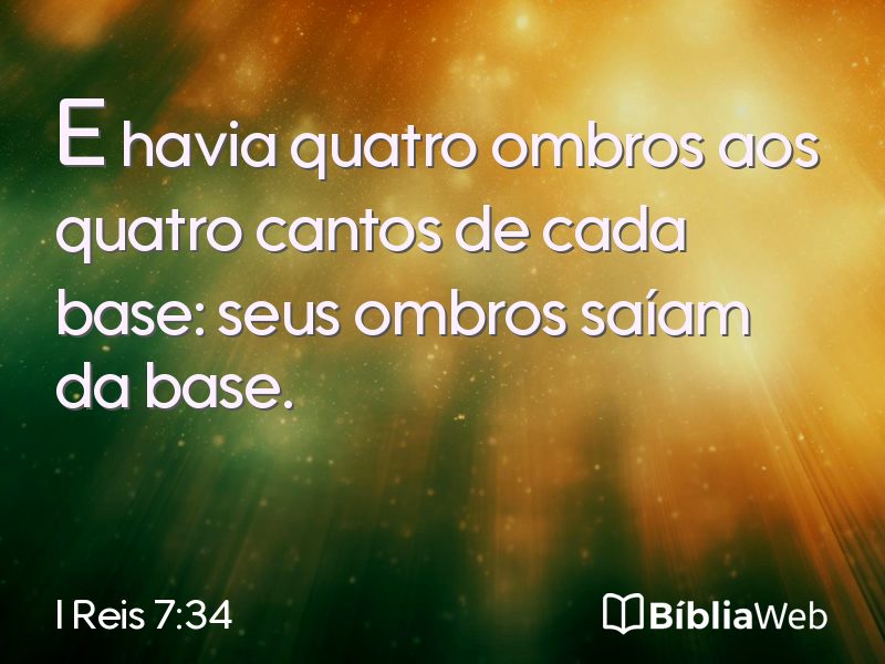 I Reis 7:34 em imagem para compartilhar