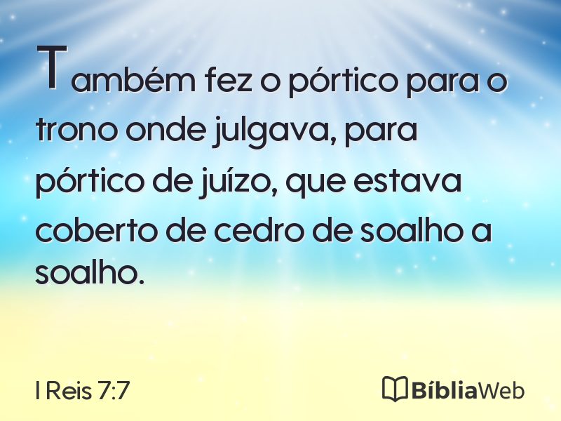 I Reis 7:7 em imagem para compartilhar