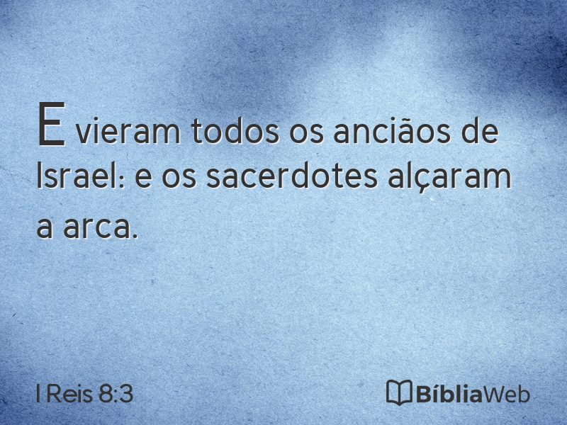 I Reis 8:3 em imagem para compartilhar