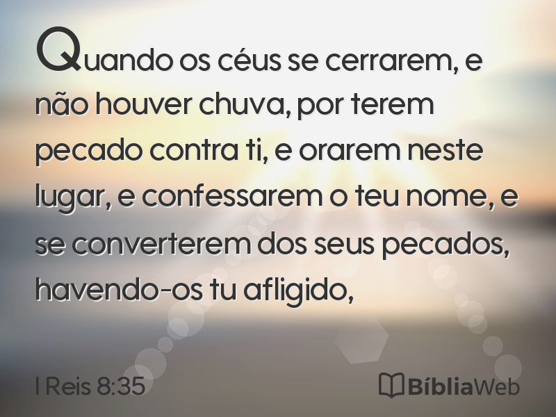 I Reis 8:35 em imagem para compartilhar